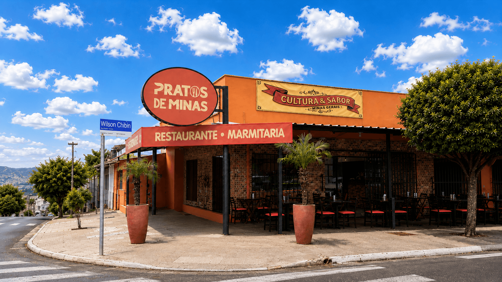Fachada do Pratos de Minas